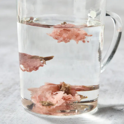 Flores de cerezo saladas con tallo de 5 mm 