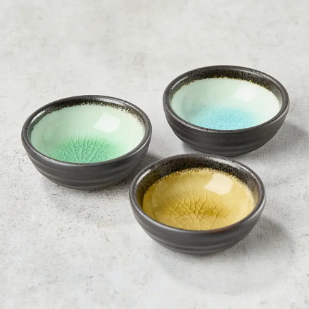 3 ronde cups sojasaus of mijlpaal 