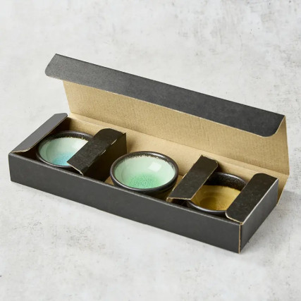 3 ronde cups sojasaus of mijlpaal 