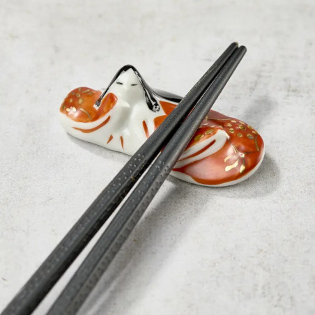 Handcrafted chopstick rest, hand-painted
