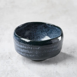 Tea Bowl Matcha Pattern Aoyu Nagashi 