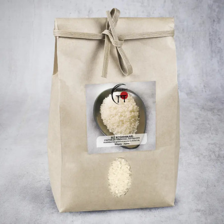 Koshihikari Rice dyrket i terrasser Joetsu City - Niigata -Marque kyodori-