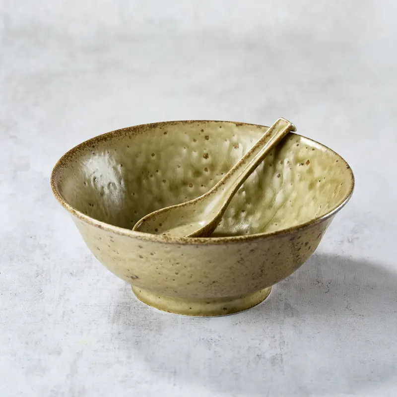 Bowl Box in Ramen Premium 21 × 8.7 en je lepel, Sabikobiki 1200ml