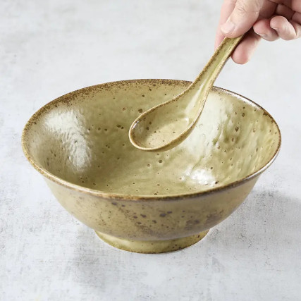 Coffret bol à ramen Premium artisanal et sa cuillère assortie, 1200 ml