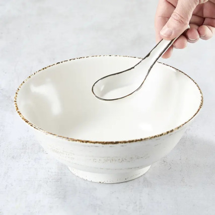 Bowl Bowl in Ramen Premium Artisanal and its matching spoon, 1200 ml