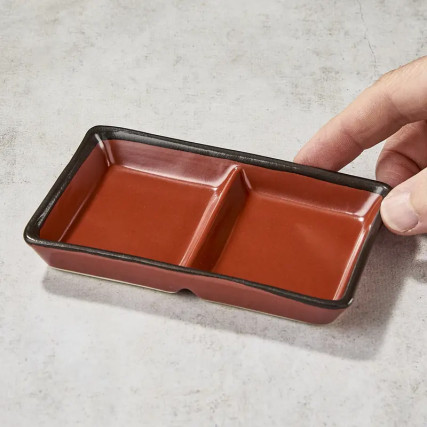 Salsa di tazza Soia e condimenti vermillon laccati