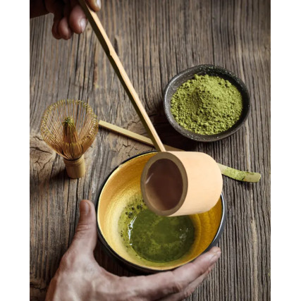 Lady Bamboo (L) Sashi-Tohshi-Hishaku for Matcha Tea Ceremony