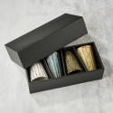 Set van 4 bierglazen, Shinogi-patroon, 300 ml, 8,5 × 12