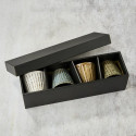 Coffret de 4 verres à jus ou eau, motif Shinogi, 260 ml, φ9.2×8.6㎝