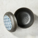 Cuenco para chawan-mushi, diseño cristal negro