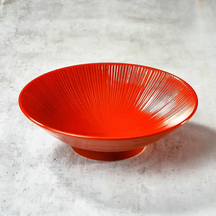 Ιαπωνική πλάκα Udon / Somen - Πορσελάνη 21,4cm - Membachi