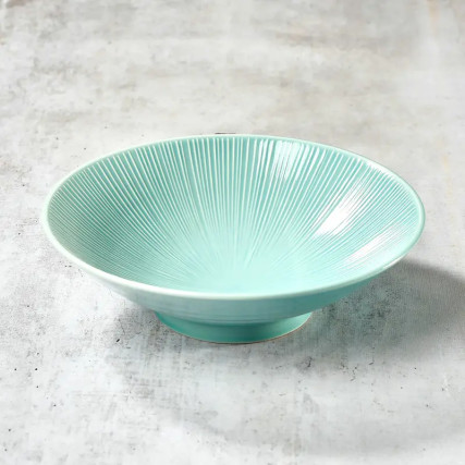 Piatto giapponese Udon / Somen - Porcellana 21,4 cm - Membachi