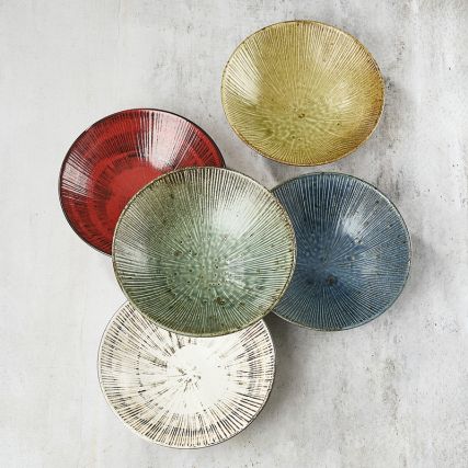 Japoński talerz Udon / Somen - Porcena 21,4 cm - Membachi