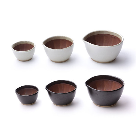 Katakuchi Suribachi mortar and its Surikogi pestle Pestles and mortars