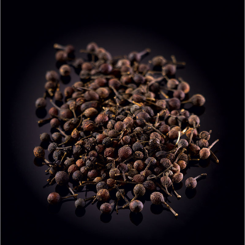 Wild black Voatsiperifery peppercorns from Madagascar