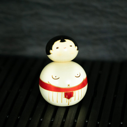 Bambola Kokeshi Sumo Doll Kokeshi