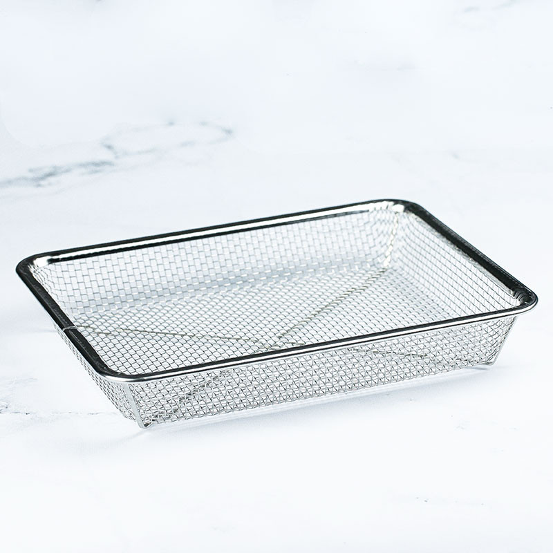 Stainless steel draining basket 