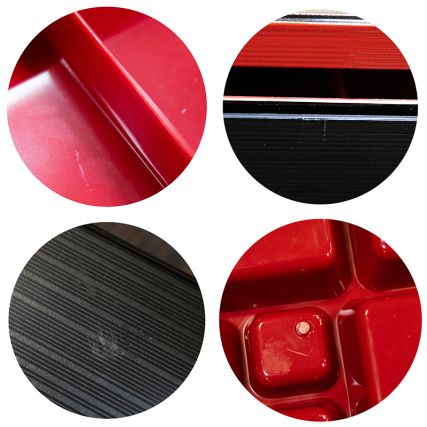 Black & Red Donburi Container - Tweede keuze