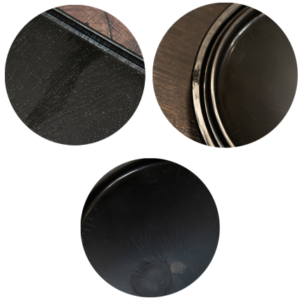 Récipient donburi couleur noir et rouge, Ø 165 mm, hauteur 80 mm