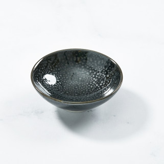 Yuteki Tenmoku flat sakazuki sake cup