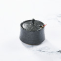 Shichimi Pot, Karashi, Gewürz, schwarz Kristalldesign