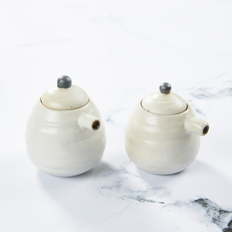 Sojasaus fles ontwerp wit Kohiki Japans diner