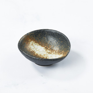 Ochoko-Sauce-Sauce-Tasse, Gewürze, Vermisst, Black Bizen Design Japanisches Abendessen