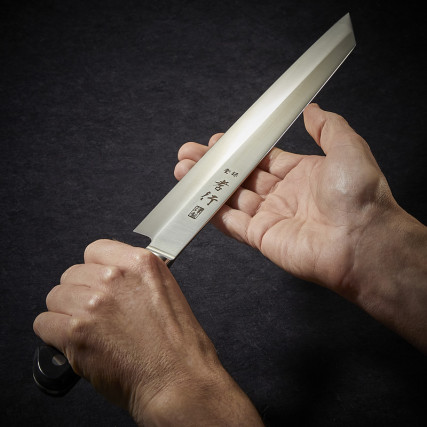 Couteau Grand Chef Kiritsuke Yanagiba à sushi et sashimi lame 260 mm, gaucher