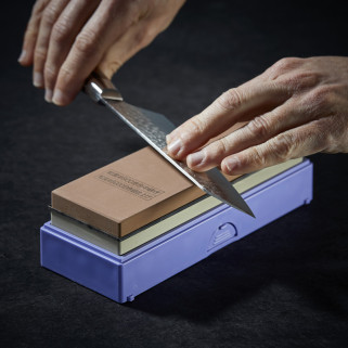 Water sharpening double sided sharpening stone, for sharpening finishing Japanese knives