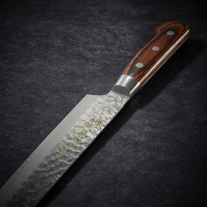 Kengata Yanagiba Messer in Sashimi, Damasated Blade 33 Schichten gehämmert 270 mm