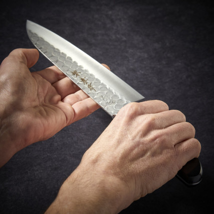 Grand Santoku cuțit, lama de lameră de 180 mm