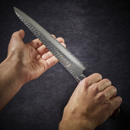 Slicer нож Повредено острие 33 Слоеве, откопани 240 мм