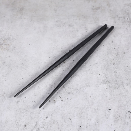 Baguettes octogonale noires 225x15x15 mm