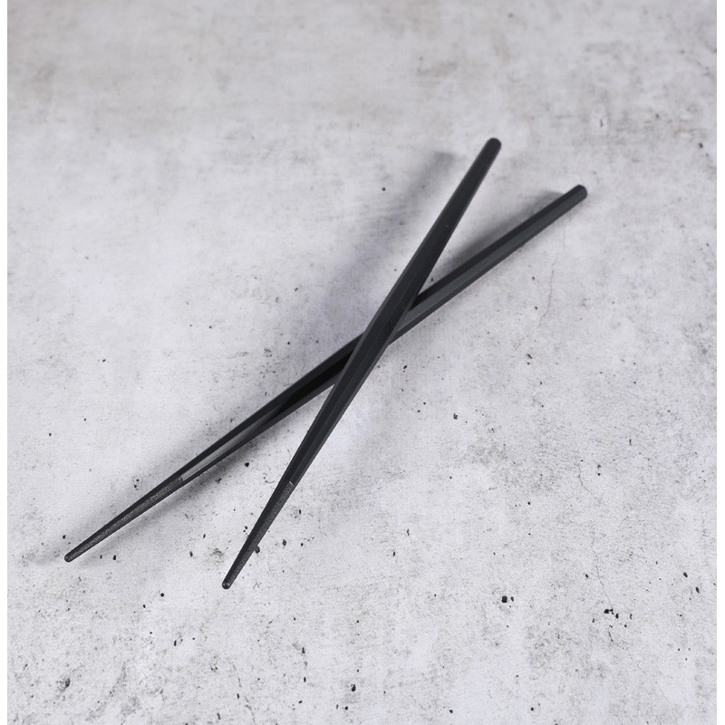 Baguettes octogonale noires 225x15x15 mm