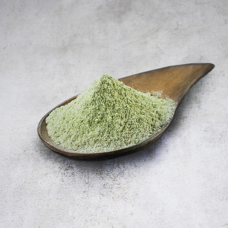 Sal do mar aromatizado em wasabi