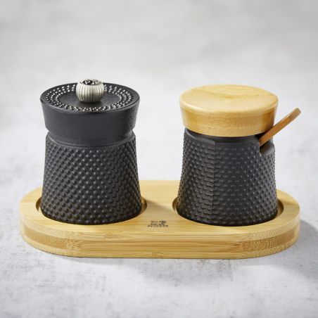 8cm Bali Pepper Mill Set + Μπαχαρικά δοχείο