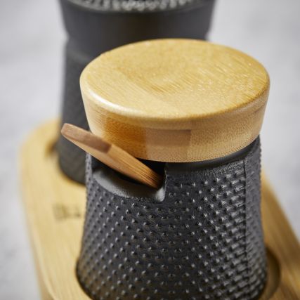 8cm bali papar mlin set + začini spremnik