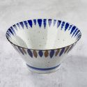 Bowl v rāmen, Minoyaki porcelana, Fuchitokusa vzorec