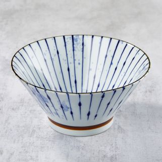 Tigela em Rāmen, Porcelana Minoyaki, Fukizumitokusa Motif