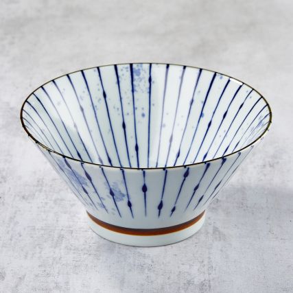 Tigela em Rāmen, Porcelana Minoyaki, Fukizumitokusa Motif