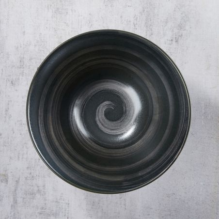 Tigela em Rāmen, Minoyaki Porcelana, Motif Horitokusakuro