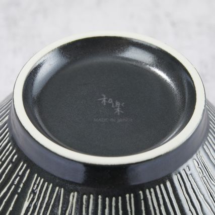 Tigela em Rāmen, Minoyaki Porcelana, Motif Horitokusakuro