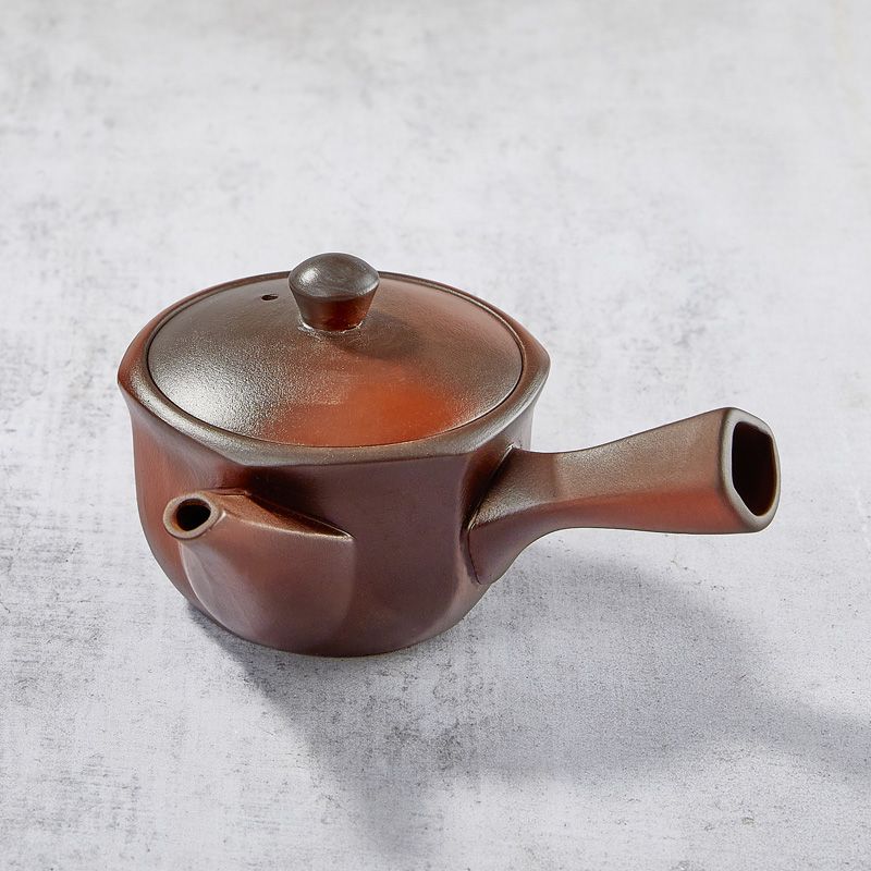 Banko Yaki Kiusu Rokkkakuakane Teapot de 270 ml