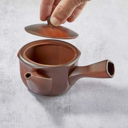 Banko Yaka Kyusu Rokkakuakane Teapot