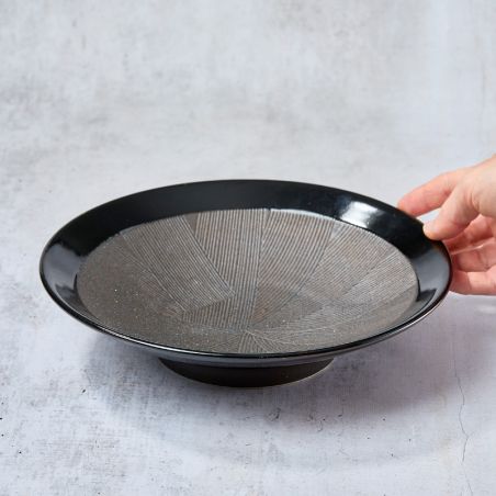 Assiette kushime membachi kuro shumaki Ø 27,0 cm, profondeur 6,2 cm