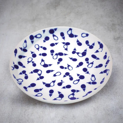 Placa rotundă de porțelan Nikko