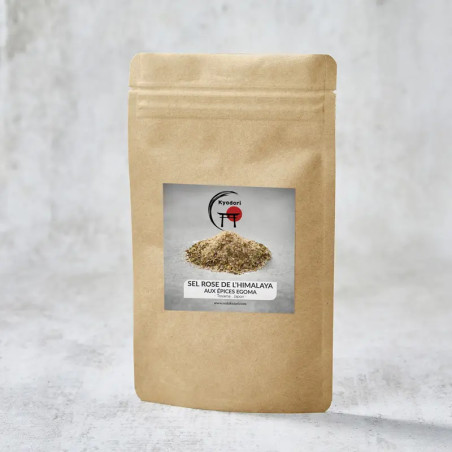 Sale rosa dell'Himalaya con spezie di Egoma