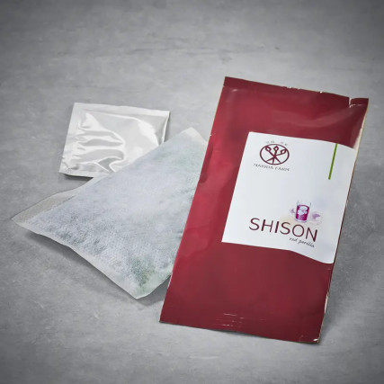 Vermelho Shiso flocos para infundir 1 dose