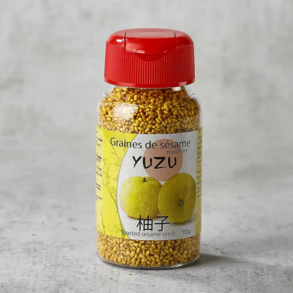 Graines de sésame torréfiées aromatisées au yuzu 