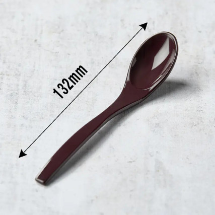 Chawanmushi 132 mm x 26 mm Cucchiaio, colore scuro 